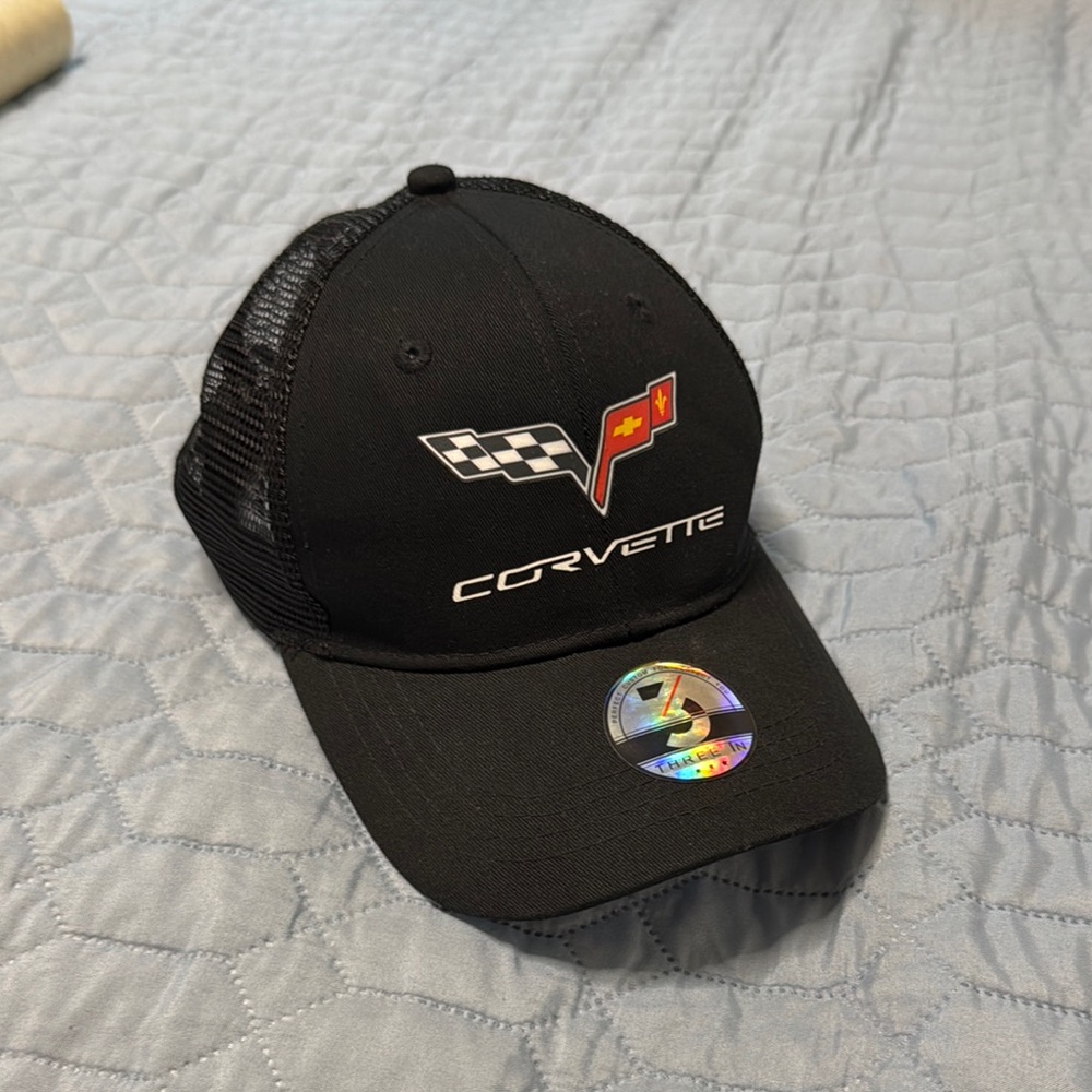 Corvette Black Mesh Cap